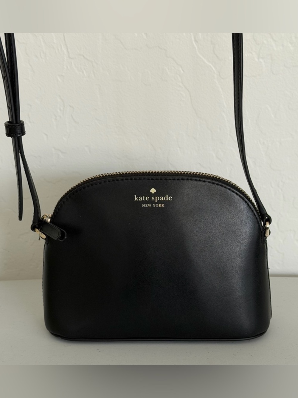 Kate Spade Kali Small Dome Crossbody Leather Black